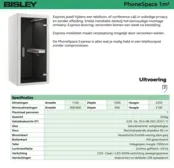 Bisley PhoneSpace Belcel Refurbished (direct leverbaar)