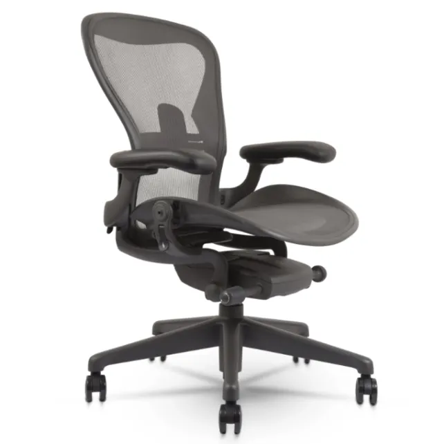 Herman Miller Aeron Remastered Graphite bureaustoel Refurbished Herman Miller Aeron Remastered Graphite bureaustoel Refurbished