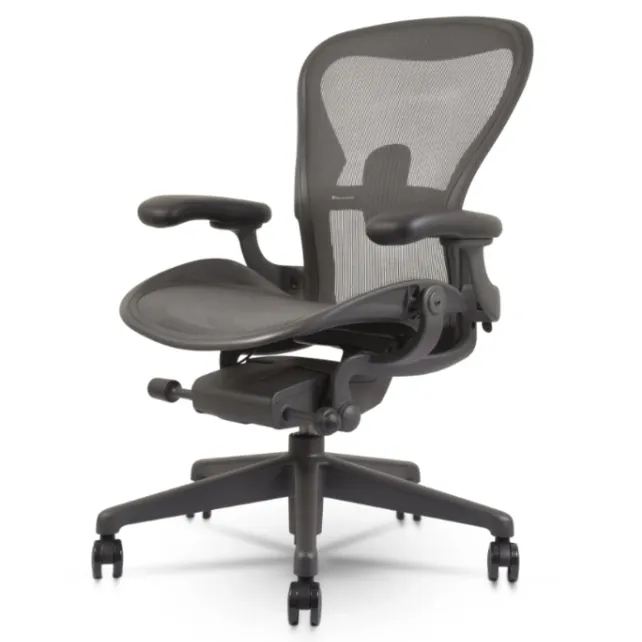 Herman Miller Aeron Remastered Graphite bureaustoel Refurbished Herman Miller Aeron Remastered Graphite bureaustoel Refurbished