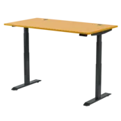 Elektrisch zit-sta bureau Solido Bamboe