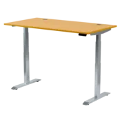 Elektrisch zit-sta bureau Solido Bamboe