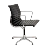 ICF Eames EA 108 Aluminium Chair Leder