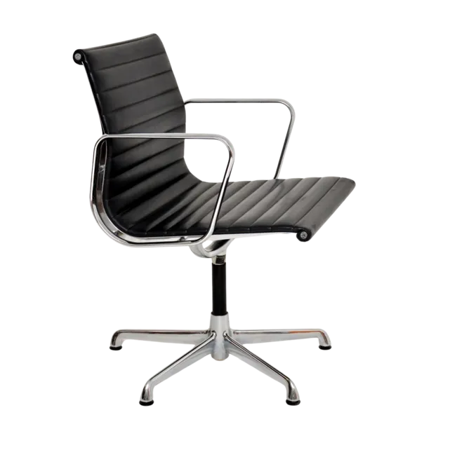 ICF Eames EA 108 Aluminium Chair Leder