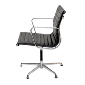 ICF Eames EA 108 Aluminium Chair Leder