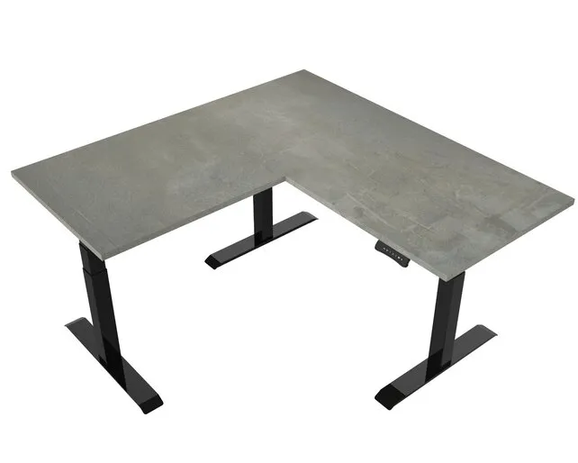 Elektrisch zit-sta hoekbureau