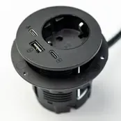 inbouw Power 230V + USB A+C charger en USB-C