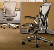 Refurbished Herman Miller Aeron Chair Classic (Titanium)