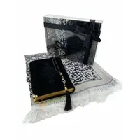 Fluwelen Koran Cadeau Set Zwart