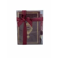 Thermo leren Koran met Tasbeeh Bordeaux Small