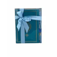 Thermo leren Koran met Tasbeeh Turquoise Small