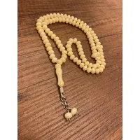 Kristal Plastic Tasbeeh - Beige