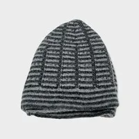 Wollen Gebedsmuts Grijs met groen Design