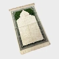 Gebedskleed Original Wit met Groen