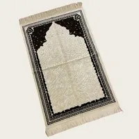 Gebedskleed Original Wit met Donkerbruin