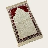 Gebedskleed Original Wit met Rood