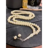 Plastic Tasbeeh rond - Beige