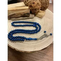 Plastic Tasbeeh Glans - Donkerblauw