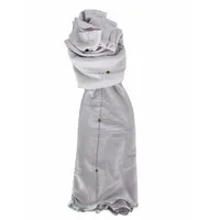 Jersey Sjaal met Steentjes Lichtgrijs