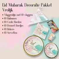 Eid Mubarak Decoratie Pakket - Vrolijk
