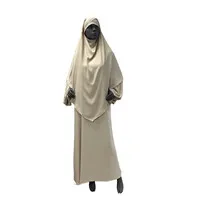 Abaya and Khimar Medina Silk - Beige