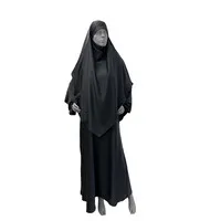 Abaya and Khimar Medina Silk - Black