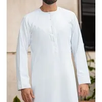 Emirati Qamis Thobe Style - White