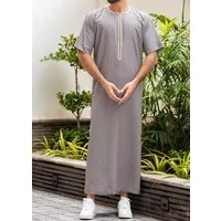 Maroccan Gandoura Kandora Style - Grey