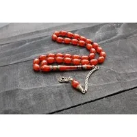 Barnsteen Kehribar Tesbih Oranje Turks Vlag