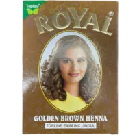 Golden brown henna voor haar