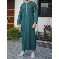 Marokkaanse Kandora Long Sleeve in Groen