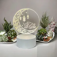Eid Mubarak Arabisch 3D verlichting