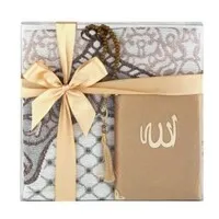 Giftset Eco Goud met gebedskleed tasbeeh en Yasin Boekje
