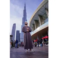 Geborduurde Thobe - Licht paars