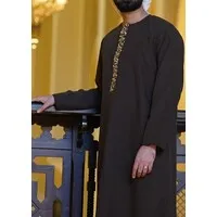 Geborduurde Thobe - Bruin