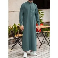 Saudi Qamis Plain Style - Green