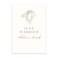 Just married Allahouma baarik wenskaart