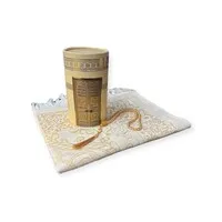 Cilinder Box Geschenkset Beige met Gebedskleed en Tasbeeh