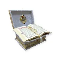 Ayasofya Fluwelen Geschenkset Wit – Gebedskleed, Koran & Tasbih