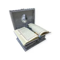 Ayasofya Fluwelen Geschenkset Zilver – Gebedskleed, Koran & Tasbih