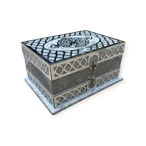 Ayasofya Fluwelen Geschenkset Zilver – Gebedskleed, Koran & Tasbih