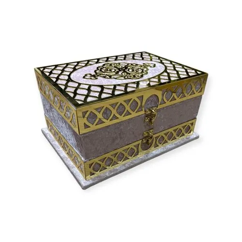 Ayasofya Fluwelen Geschenkset Roze – Gebedskleed, Koran & Tasbih