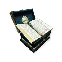 Ayasofya Fluwelen Geschenkset Groen – Gebedskleed, Koran & Tasbih