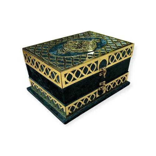 Ayasofya Fluwelen Geschenkset Groen – Gebedskleed, Koran & Tasbih