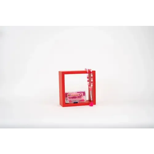 ImaanKidz DIY Gepersonaliseerde Tasbih-maak-kit – Roze