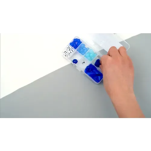 ImaanKidz DIY Gepersonaliseerde Tasbih-maak-kit – Blauw