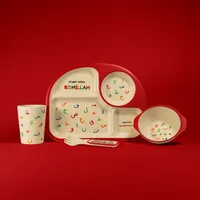 Islamitisch Kinder Servies – 5-delige Arabisch Alfabet Set