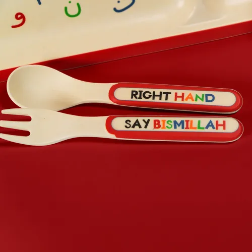 ImaanKidz Islamitisch Kinder Servies – 5-delige Arabisch Alfabet Set