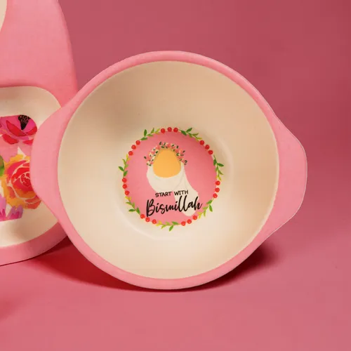 ImaanKidz Super Muslimah Kinder Servies – 5-delige Islamitische Tafelset