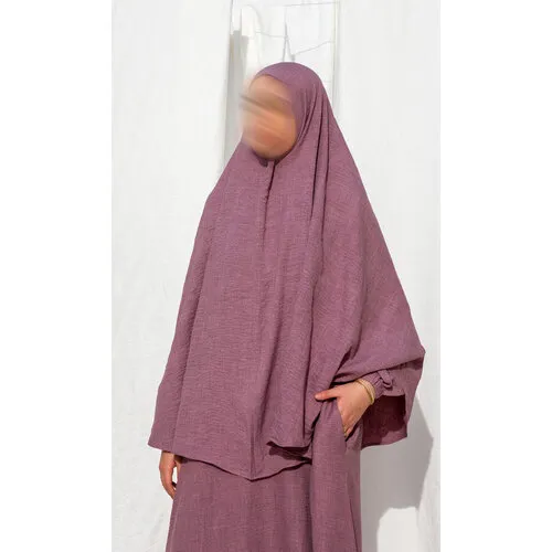 La3baya Essentials Puff Sleeve Abaya + Hijab Set – Peony Roze