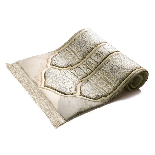 Urban Rug UK Urban Rugs Luxe Gebedskleed met Marokkaans Mozaïek Ontwerp – Velvet & Dikke Vulling